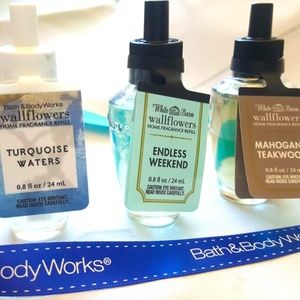 3 BATH AND BODY WORKS Wallflowers Fragrance Refill